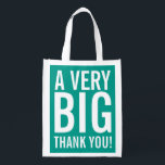 Stort tacka dig den återvinningsbara återanvändbar påse<br><div class="desc">Stort tacka dig den återvinningsbara partyfavörshopping bag. Stora partyfavörmatkassar för att tacka bröllopgäster,  vänner,  familjen,  lagledaren,  mamman,  pappan,  lärare,  sjuksköterskan,  chefen,  design för anställdEtc. XL med modern stor brevtypografi och ljus färg i bakgrunden. Gullig idé för bröllopsfest,  möhippa,  födelsedag,  bakgrund och text för färg för baby showerEtc. beställnings-.</div>