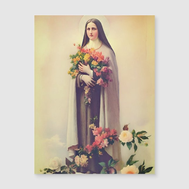 Stort terese of Lisieux magnetisk heliga Card (Framsida)