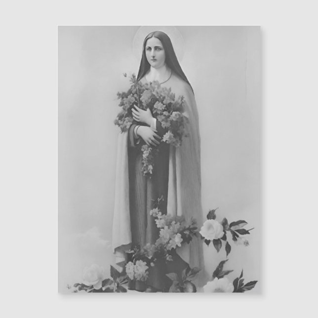 Stort terese of Lisieux magnetisk heliga Card (Framsida)