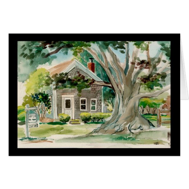 Stort träd, västra Tisbury Hälsningskort (Framsidan Horizontal)