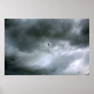 Stort tryck för helikopteraffisch