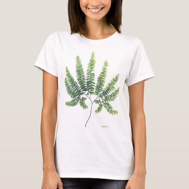 Stort tryck för Maidenhair Fern T-shirt (Framsida)