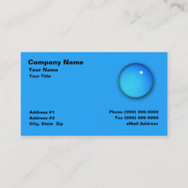 Stort vatten tappar visitkort