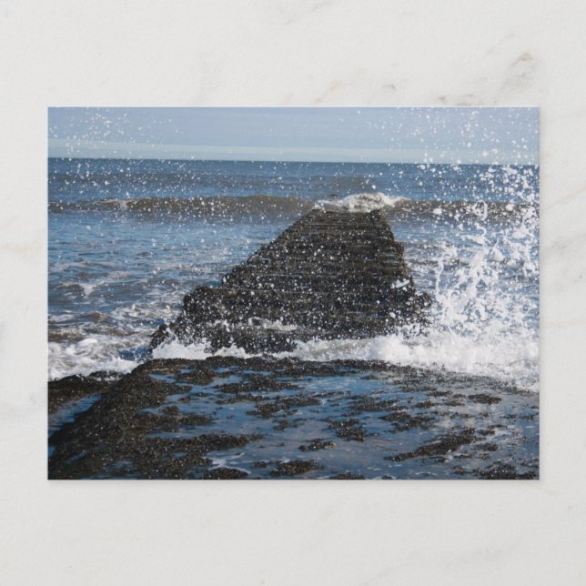 Stort vykort för grovt havs-foto (Framsida)