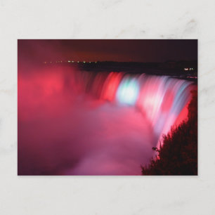 Stort vykort för Horseshoe Falls Niagara Red Blue