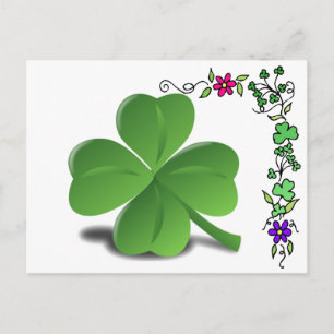 Stort vykort för Shamrock Klöver
