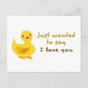 Stort vykort med Duckling