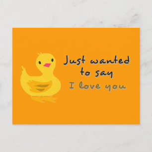 Stort vykort med Duckling