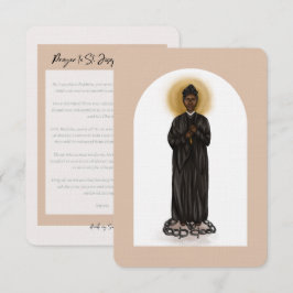 Stortet Josephine Bakhita Prayer Card Tack Kort