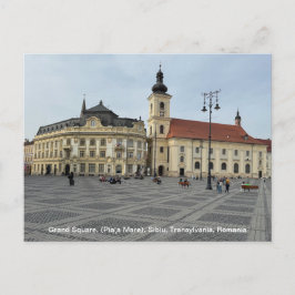 Stortorget, (Piaţa Mare), Sibiu, Rumänien på en Helg Vykort