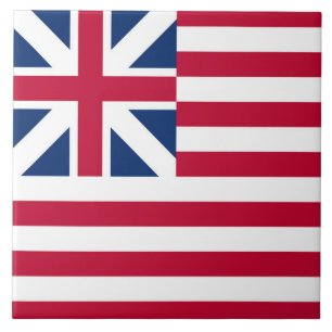 Storunionen, 1:a USA flagga i kolonierna Kakelplatta