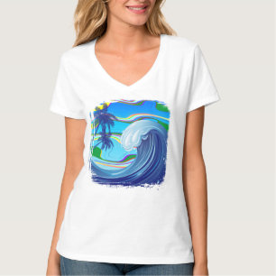 Storvåg i havsområdet Vatten T Shirt