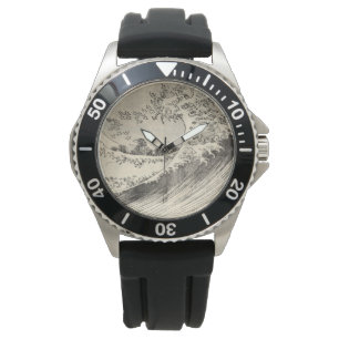 Storvågen (av Katsushika Hokusai) Armbandsur