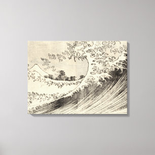 Storvågen (av Katsushika Hokusai) Canvastryck