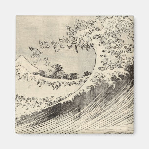 Storvågen (av Katsushika Hokusai) Magnet