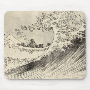 Storvågen (av Katsushika Hokusai) Musmatta
