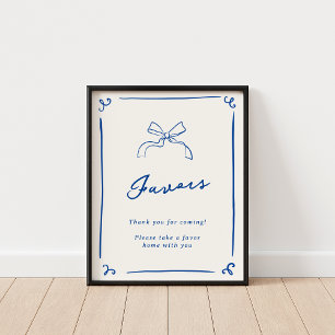 Storvita favoriter i Hand plockade Poster