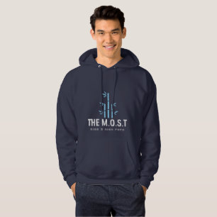 Storvuxen Tröja med Huva (Marinblå) Hoodie