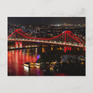 Story bridge & Brisbane City Skyline Australia Vykort