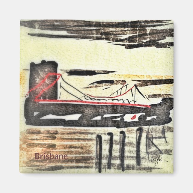 Story Bridge Brisbane Magnet (Framsidan)