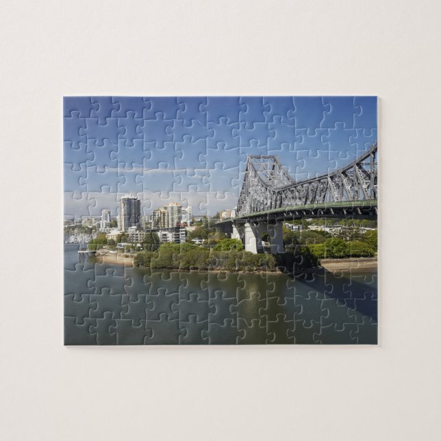 Story Bridge, Brisbanefloden, och Kangaroo Pussel (Horisontell)