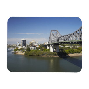 Story Bridge, Brisbanefloden och känguru Magnet