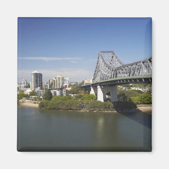 Story Bridge, Brisbanefloden och känguru Magnet (Framsidan)