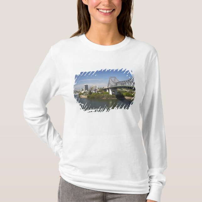 Story Bridge, Brisbanefloden och känguru Tee (Framsida)