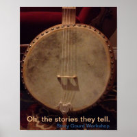 Story Gourd Poster- Tupp Bass Banjo
