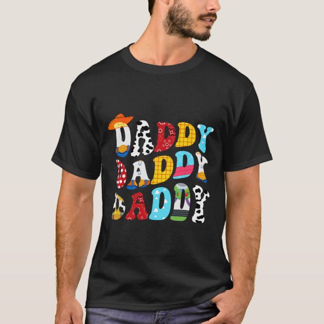 Story pappa Leksak Boy Story Pappa Fars dag Tee fo (Framsida)