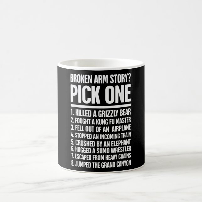 Story - roligt för en bruten Arm Kaffemugg (Center)