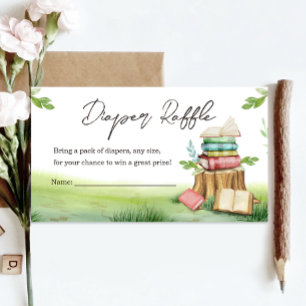 Storybook Baby Shower New Chapter Diaper Raffle Tilläggskort