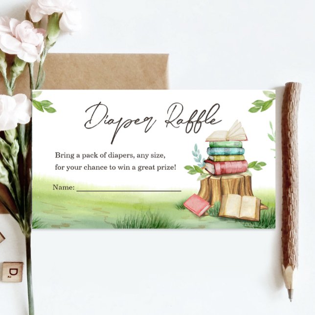 Storybook Baby Shower New Chapter Diaper Raffle Tilläggskort (Skapare uppladdad)