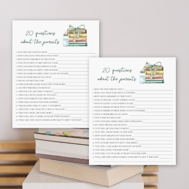 storybook babydusch - 20 frågor om förälder (Skapare uppladdad)