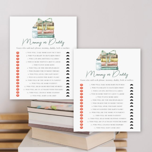 storybook babydusch - mamma- eller pappa-spel (Skapare uppladdad)