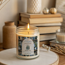 Storybook Blue Boy Library Book Baby Shower Fyrkantigt Klistermärke