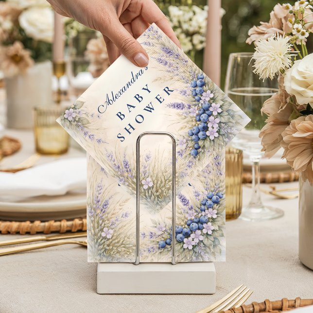 Storybook Blueberry Garden Baby Shower Pappersservett (Skapare uppladdad)