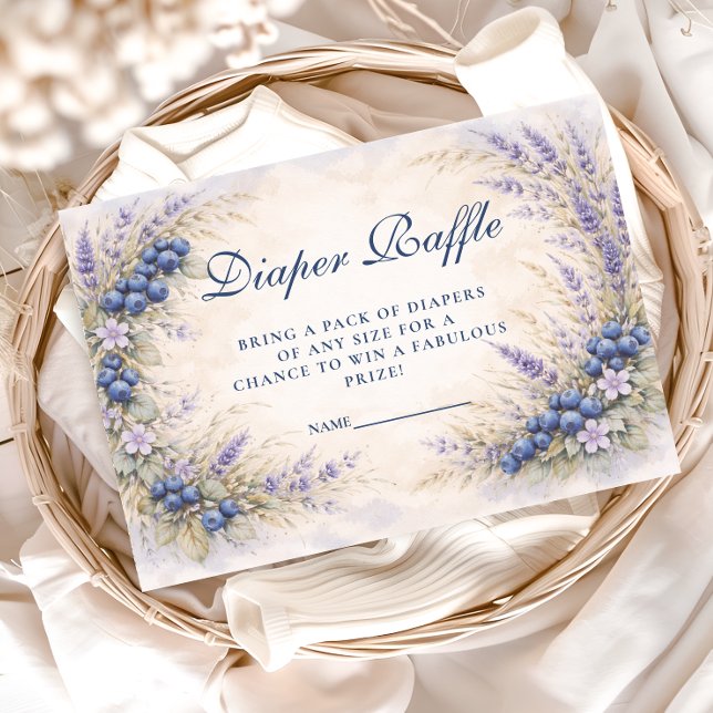 Storybook Blueberry Garden Diapper Raffle Tilläggskort (Skapare uppladdad)