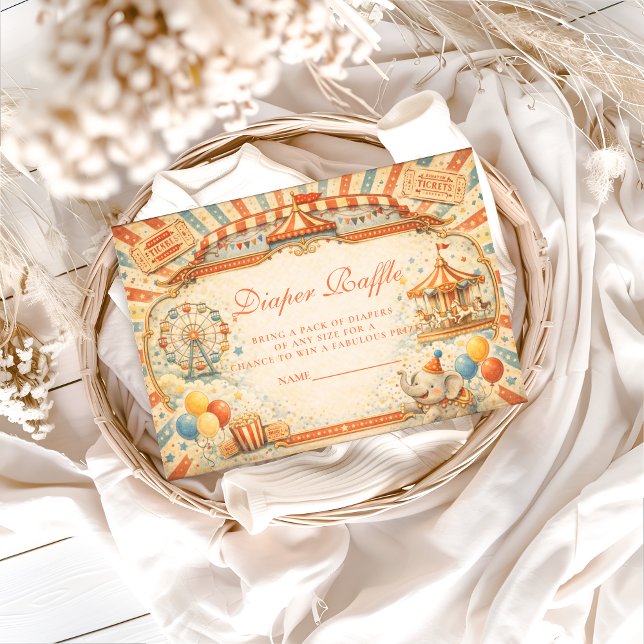 Storybook Circus Diapper Raffle Tilläggskort (Skapare uppladdad)