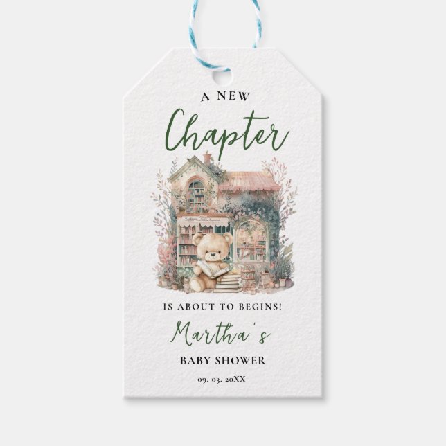 Storybook ett nytt kapitel om nybörjare babyskor presentetikett (Framsidan)