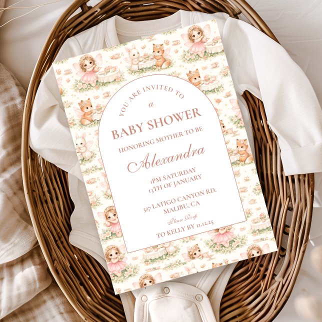 Storybook Fairy Baby Shower Inbjudningar (Skapare uppladdad)