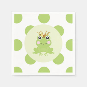 Storybook Fairy Tale Frog Prince Baby Shower Pappersservett