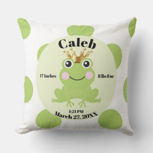 Storybook Fairy Tale Frog Prince Birth Pillow Gift Kudde