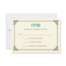 Storybook Fairytale Bröllop OSA Card - Teal