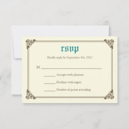 Storybook Fairytale Bröllop OSA Card - Teal