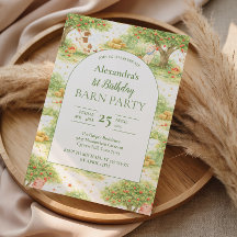 Storybook Farm Animals First Birthday