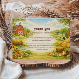 Storybook Farmyard Adventure Birthday Tack Kort
