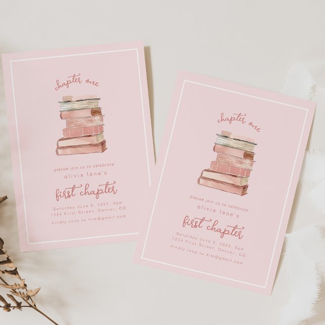 Storybook First Chapter Födelsedagsfest Inbjudan (Skapare uppladdad)