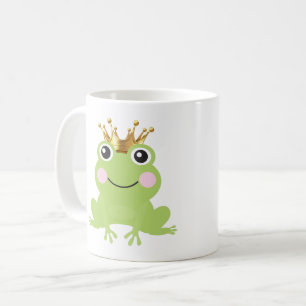 Storybook Frog Prince Guld Krona Personlig Kaffemugg