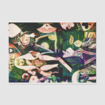 Storybook Funny Kung Queen Vintage Decoupage